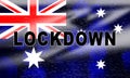 Australia lockdown preventing coronavirus epidemic or outbreak - 3d Illustration