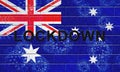 Australia lockdown to prevent coronavirus epidemic and outbreak - 3d Illustration