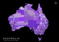 Australia map administrative political boundaries Map HD