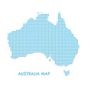 Australia map dots pattern modern design banner Royalty Free Stock Photo