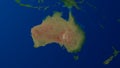 Australia map 3D rendering