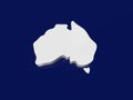 Australia Map Logo 3D Rendering Illustration Low Poly 3d render illustration Image Royalty Free Stock Photo