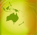 Australia map silhouette Royalty Free Stock Photo