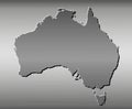 Australia Map, Wire drawing, Metal Royalty Free Stock Photo