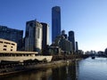 Australia, Melbourne, View of the skyline, the river