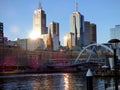 Australia, Melbourne, View of the skyline, the river
