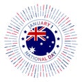 Australia national day badge.