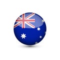 Australia National Flag Button Icon