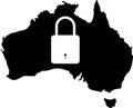 Australia national lockdown concept due to COVID-19 disease. coronavirus crises lockdown. state emergency restrictions to control