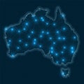 Australia network map.