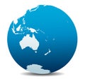 Australia and New Zealand, Icon of the World Globe