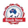 Australia and New Zealand travel packages - printable sticker