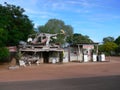 AUSTRALIA, NORTHERN TERRITORY, DALY WATERS, STUART STREET, MAY 14, 2010: Service station in Daly Waters, Australia