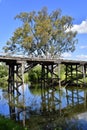 Australia, NSW, Gundagai, old bridge Royalty Free Stock Photo