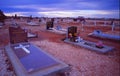 Australia: The Opal miner city Coober Pedy cementary