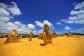 Australia: Pinnacles desert Royalty Free Stock Photo