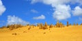 Australia: Pinnacles desert Royalty Free Stock Photo