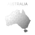 Australia polygonal vector map.