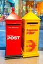 Australia Post mail boxes in Melbourne, Australia Royalty Free Stock Photo