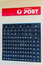 Australia Post post office boxes Royalty Free Stock Photo