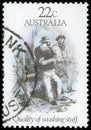 Australia Postage stamp Royalty Free Stock Photo