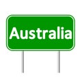 Australia road sign.