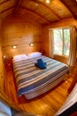 Rustic style Hotel double bedroom Royalty Free Stock Photo