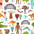 Australia Seamless Pattern vector design illustration