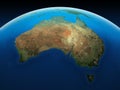 Australia seen from space.