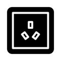 australia socket glyph icon vector illustration