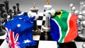 Australia South Africa crisis, clash, conflict and debate between those two countries that aims at a trade deal or dominance