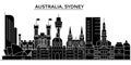 Australia, Sydney architecture vector city skyline