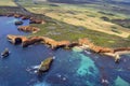 Australia, VIC, Great Ocean Road, aerial view