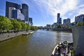 Australia, Victoria, Melbourne, Yarra River Royalty Free Stock Photo