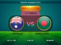 Australia vs Bangladesh Cricket match schedule 2015.