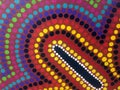 Australian Aboriginal dot painting artwork background