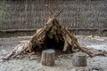 Australian aboriginal hut in Wangi Mia meeting place, Yanchep National Park Royalty Free Stock Photo