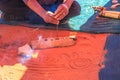 Australian Aboriginal local crafts Royalty Free Stock Photo