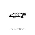 Australian Alligator icon from Australia collection. Royalty Free Stock Photo