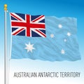 Australian Antarctic Territory flag, antarctic territory, Australia Royalty Free Stock Photo