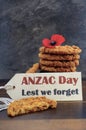 Australian Anzac biscuits Royalty Free Stock Photo