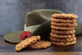 Australian Anzac biscuits Royalty Free Stock Photo