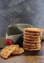 Australian Anzac biscuits Royalty Free Stock Photo