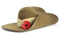 Australian Anzac Day army slouch hat