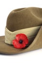 Australian Anzac Day army slouch hat