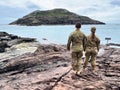 Australian army soldiers gourd the Northernmost Point of the Australian Continent