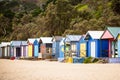 Australian Beach Huts Royalty Free Stock Photo