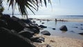 Australian Beaches - Sweeping views from Rainbow Bay Beach looking towards Coolangatta Qld Australia