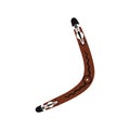Australian boomerang icon, flat style Royalty Free Stock Photo