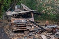 Australian bushfire aftermath: Burnt car carcass Royalty Free Stock Photo